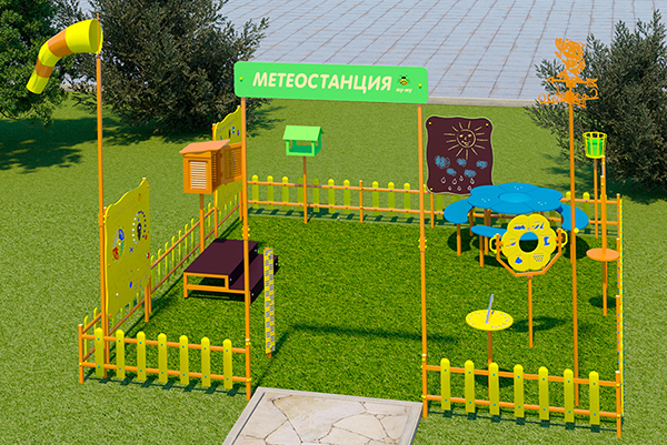 Метеоплощадка Метео-25 "Про" ЖУ-ЖУ МЕ0200 Метеостанции